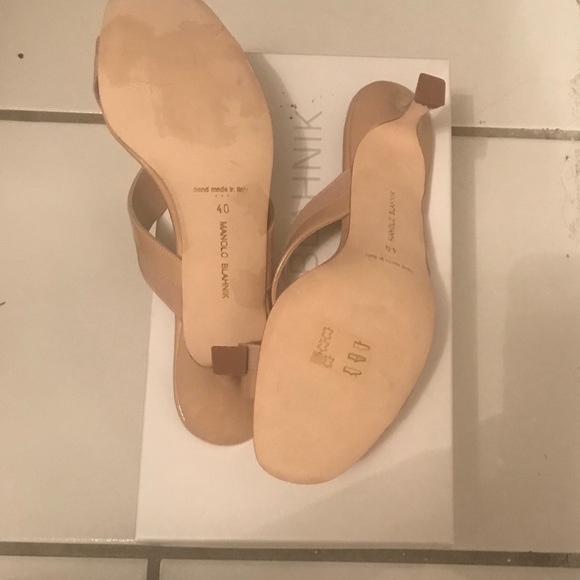 Manolo Blahnik Crisscross Sandals. - Picture 4 of 5